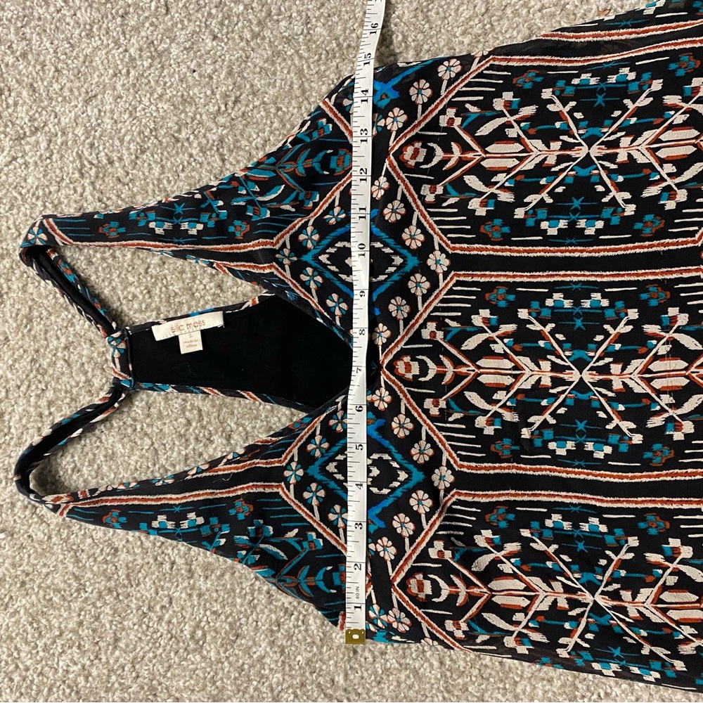 ELLA MOSS Flora Vista Silk Tank in Black - Picture 8 of 11